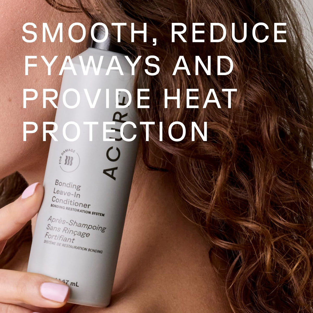 Acure ingredient closeup highlighting chia seed and kale for stronger hair benefit
