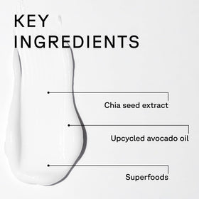 Acure chia seed ingredient close-up illustrating natural fortifying benefits