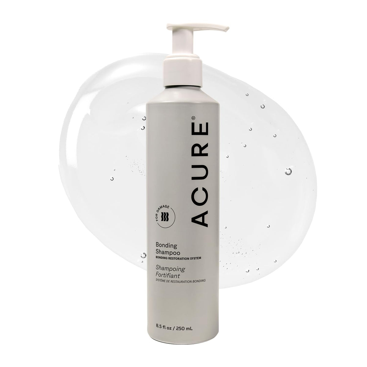 Acure Bonding Shampoo front bottle view showing clean packaging and benefits