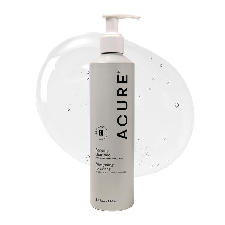 Acure Bonding Shampoo front bottle view showing clean packaging and benefits