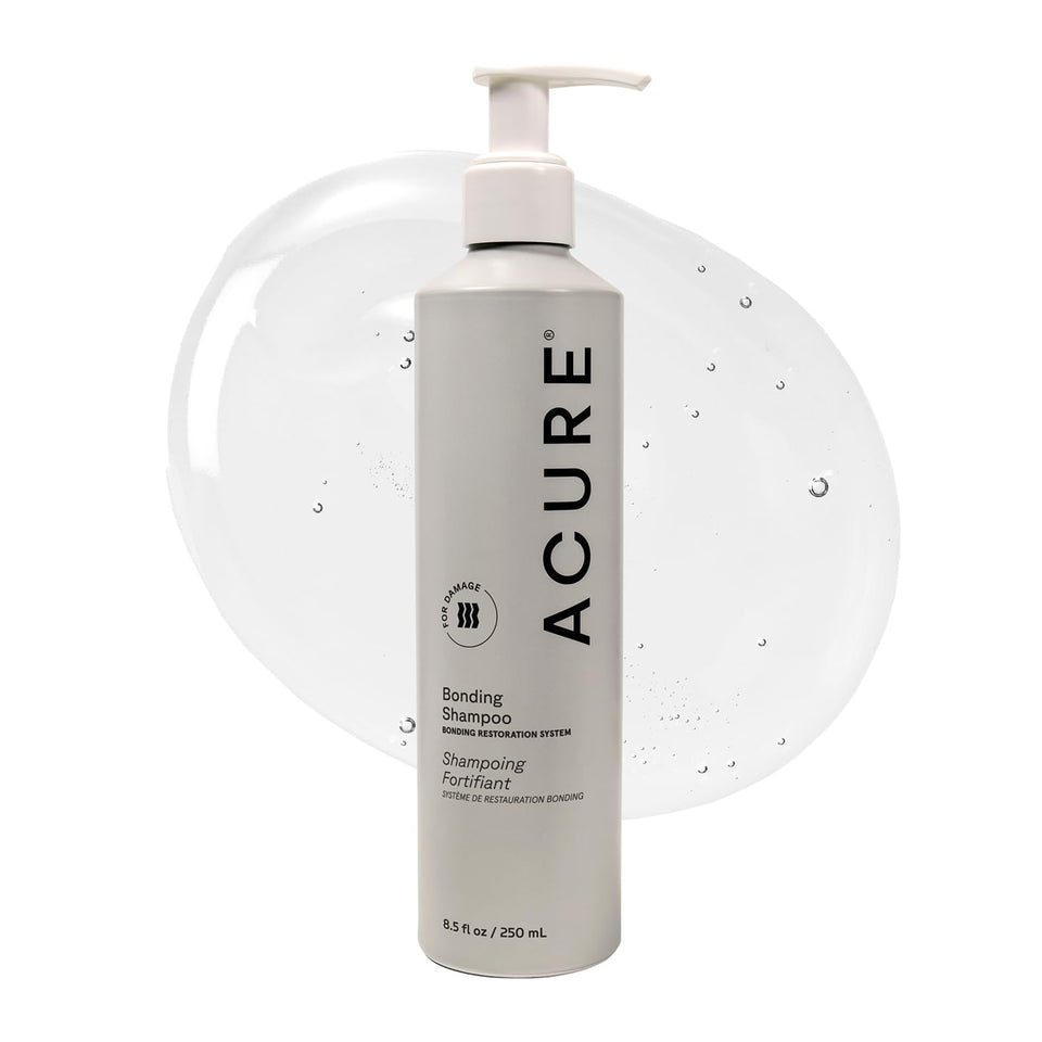 Acure Bonding Shampoo front bottle view showing clean packaging and benefits