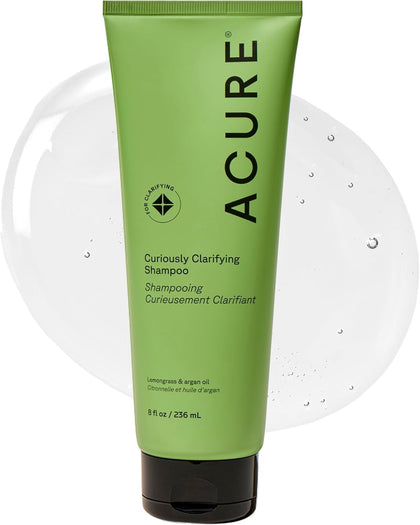 Acure bottle front view showing brand and clarifying benefit