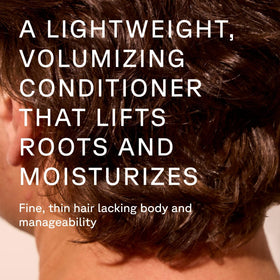 Acure after-wash hair detail showing soft, manageable strands benefit
