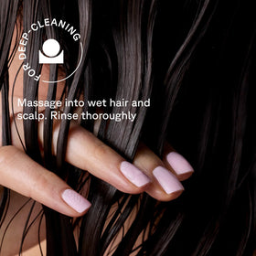 Acure label closeup showing sulfate-free and color-safe benefits