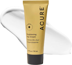 Acure day cream front jar showing clear label and compact size benefit hydration