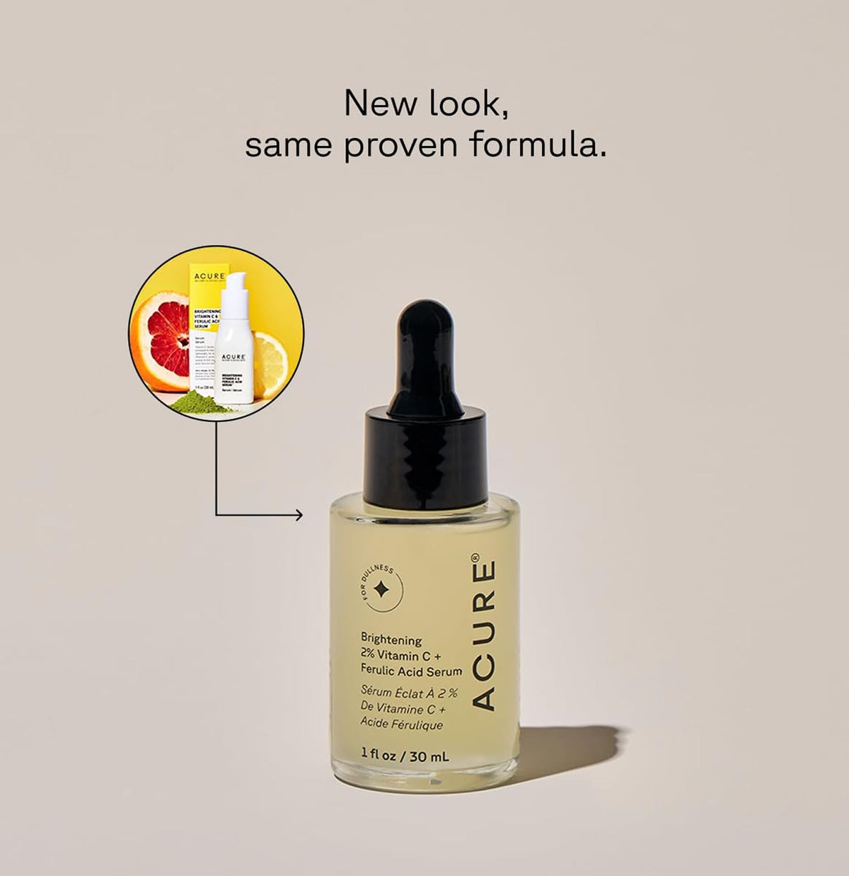 Acure dropper dispensing a drop illustrating precise application and control