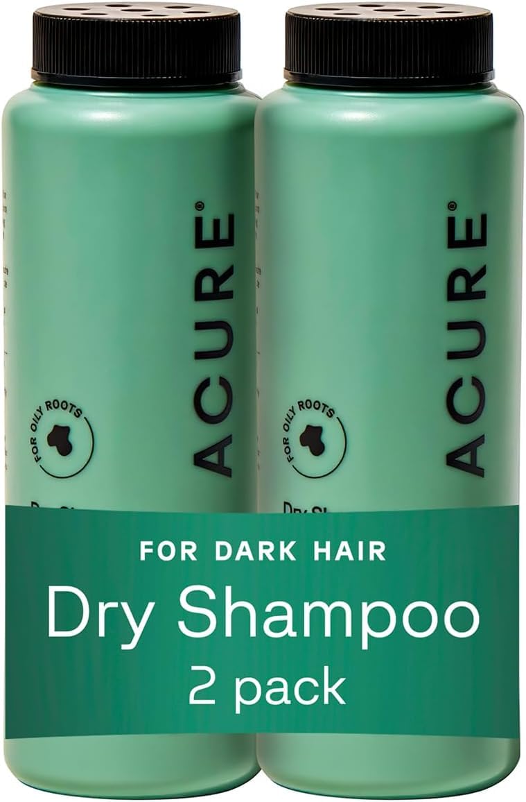 Acure front packaging showing brunette dry shampoo travel benefits