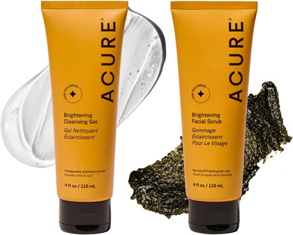 Acure front packaging duo showing both 4 fl oz bottles, clear product identity and benefits