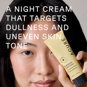 Acure key ingredients argan oil chlorella echinacea displayed for radiance