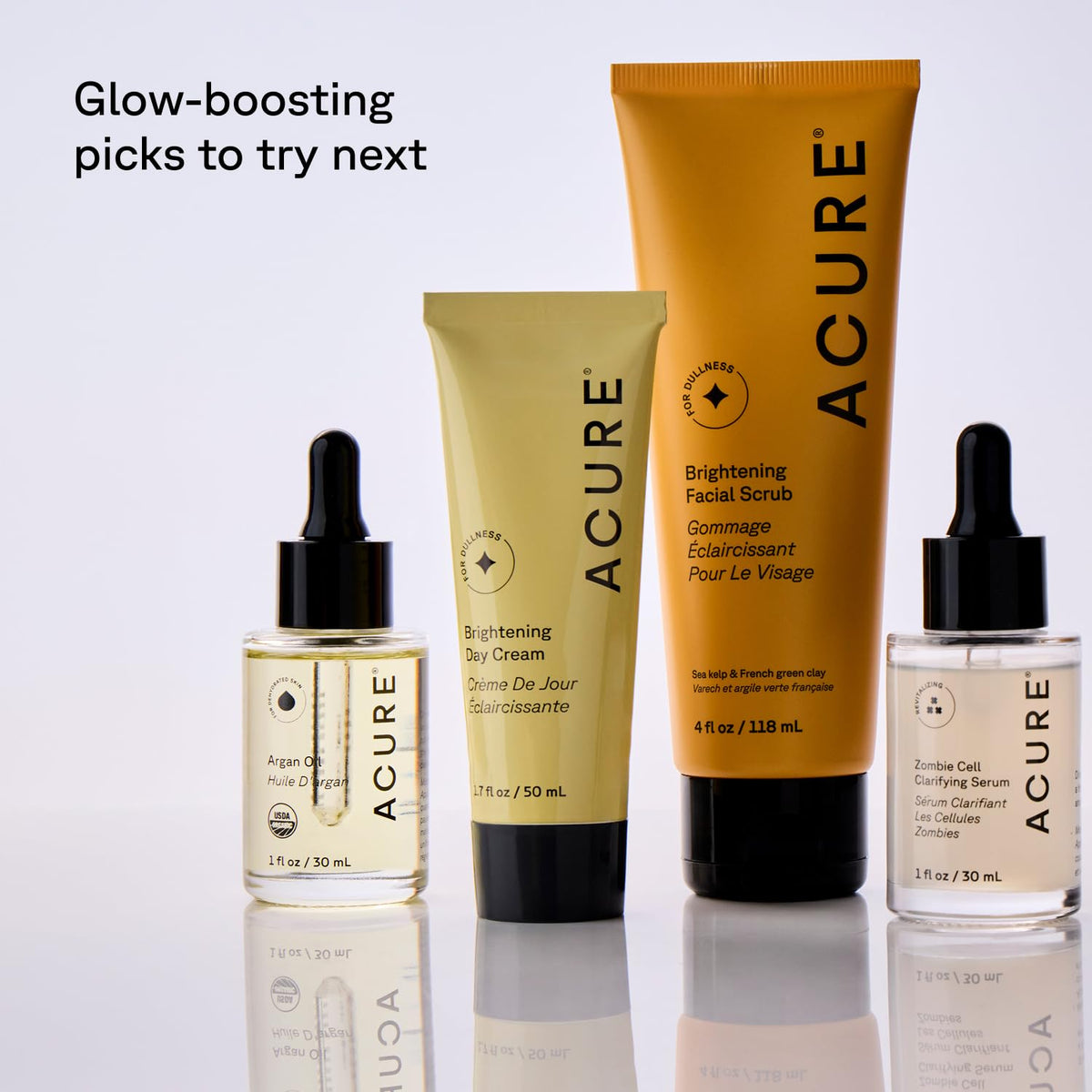 Acure night cream label detail highlighting vegan clean formula and claims