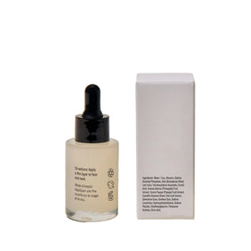 Acure serum displayed on shelf with other skincare showing aesthetic storage benefit