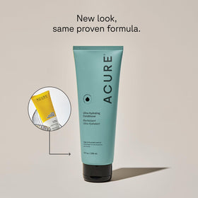 Acure shampoo pump texture closeup highlighting creamy lather and gentle cleanse
