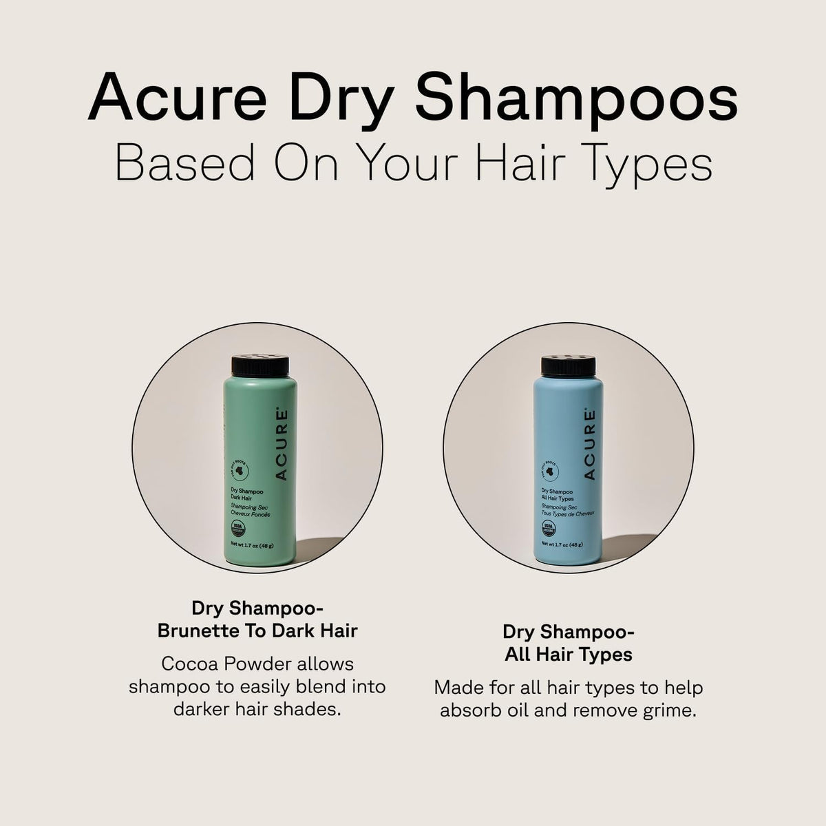 Acure two-pack placed in travel pouch for convenient on-the-go use