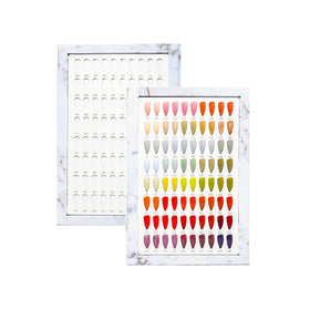 Acycoin2A display book on a salon counter presenting many color options