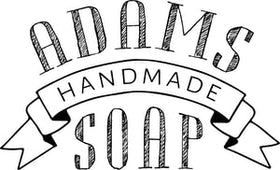 Adams Handmade Soap in bathroom setting showing one-gallon refill keeping dispensers stocked
