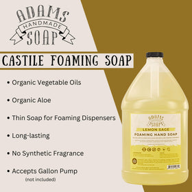 Adams Handmade Soap close-up of aloe and vegetable oils highlighting gentle moisturizing benefit