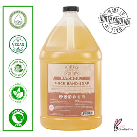 Adams Handmade Soap thick liquid texture close-up highlighting concentrated lather