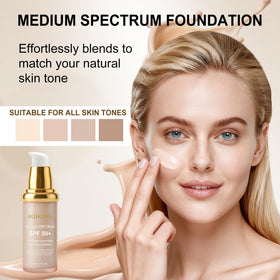 Addong applied on hand blending quickly for even tone