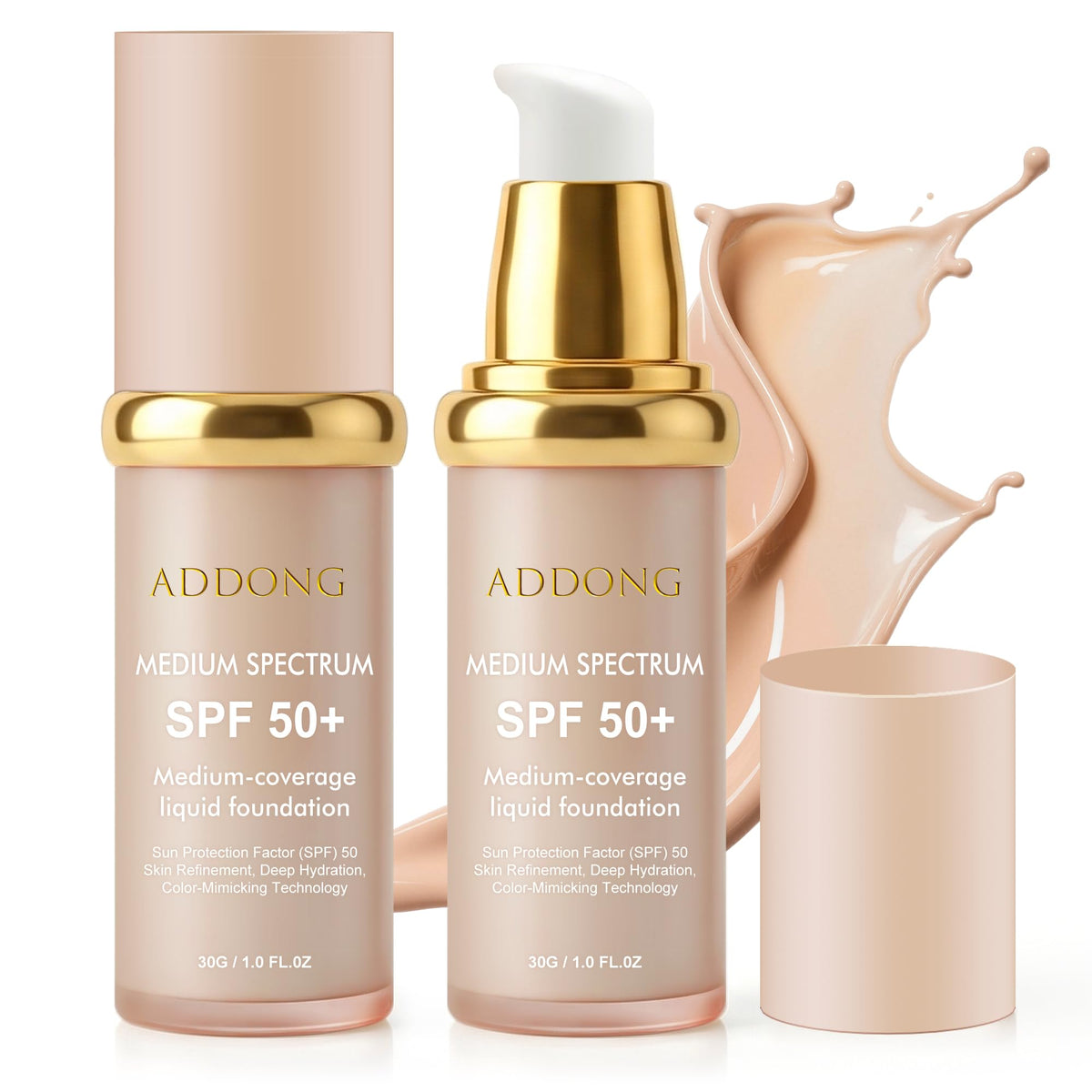 Addong front packaging showing two bottles and convenience
