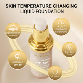 Addong liquid texture poured showing silky hydration