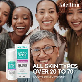 Adellina bottle staged with other skincare for easy routine integration