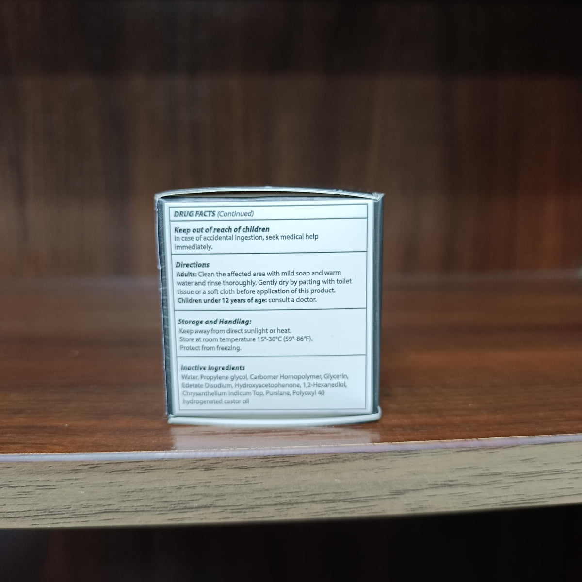 Adellina GMP-certified badge with product box conveying quality
