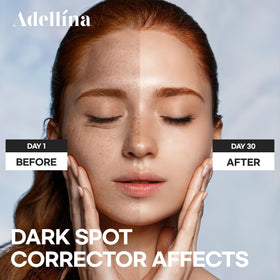 Adellina label close-up showing active ingredients for even skin tone