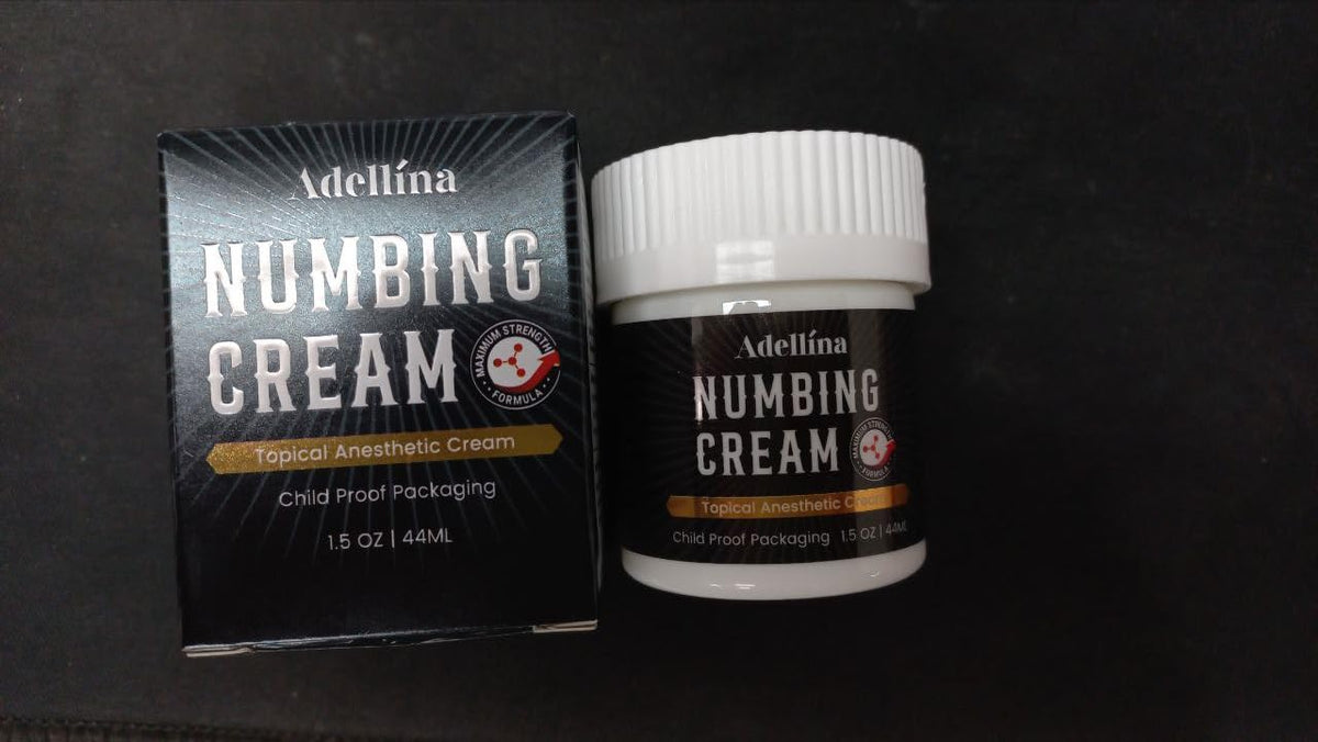 Adellina made in gmp badge shows quality-assured manufacturing benefit
