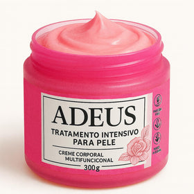 ADEUS jar front view showing product packaging and weight benefits