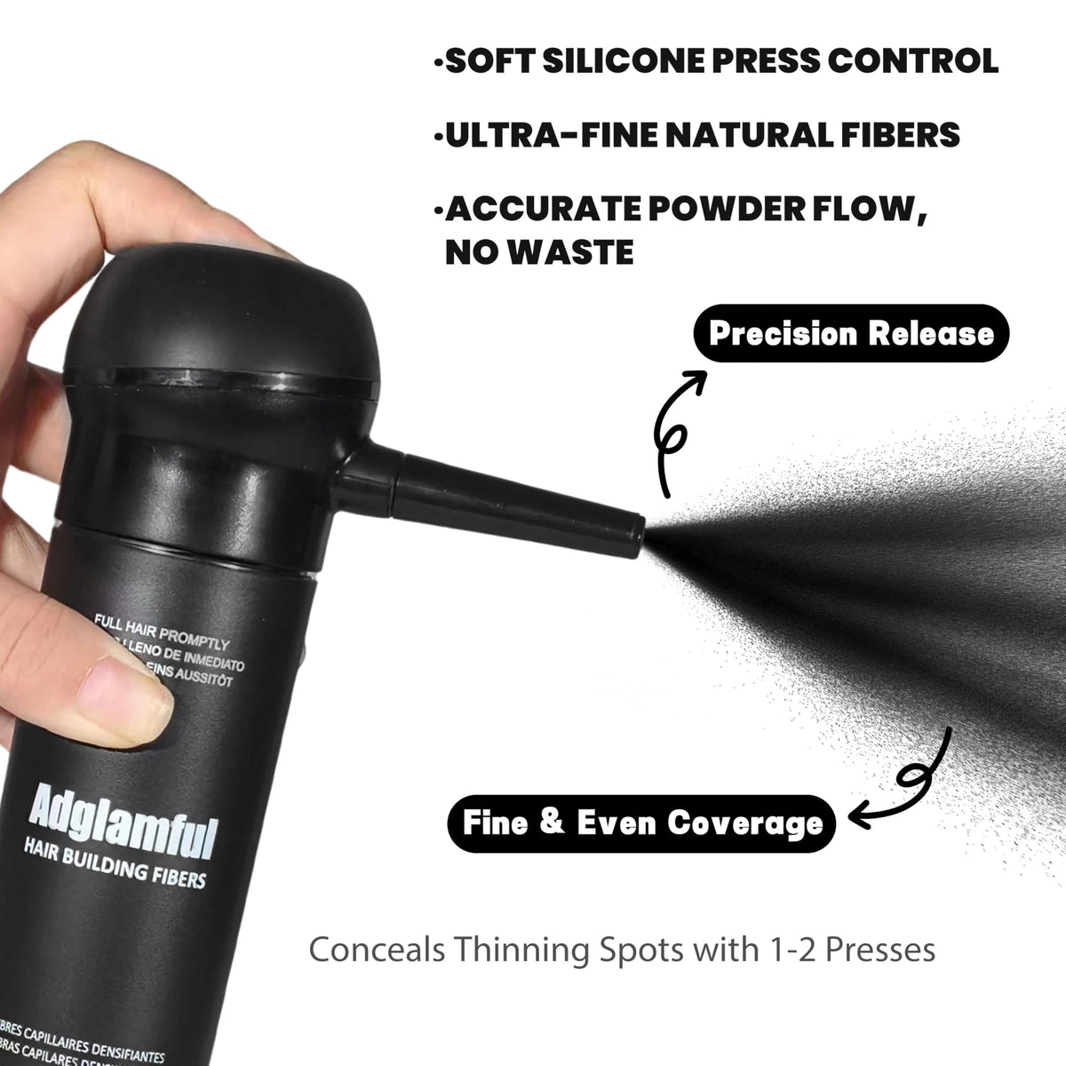 Adglamful fiber texture close detail showing fine, natural blend
