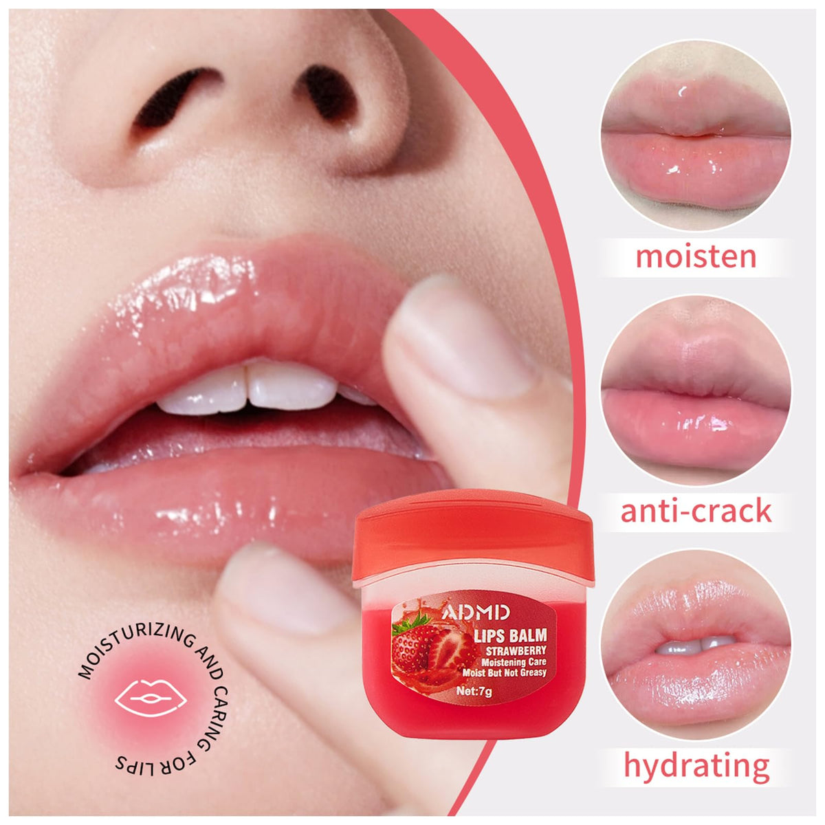 ADMD balm tip detail showing smooth surface for even, non-greasy application