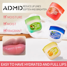 ADMD lip balm held in hand to show 7g size and convenient portability