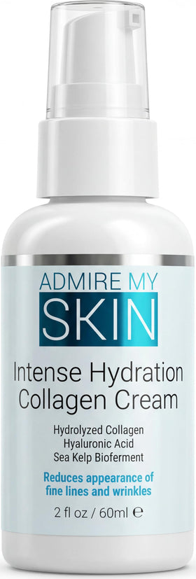 Admire My Skin front jar packaging showing product and benefits