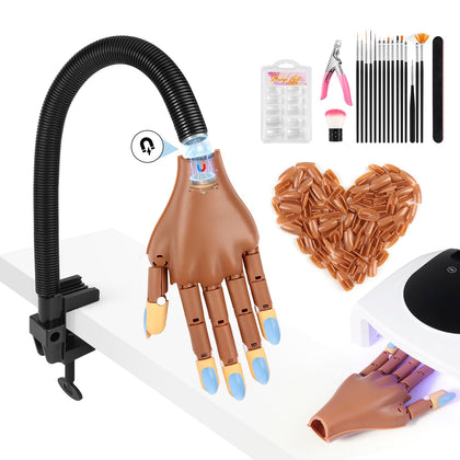 Adonafy front view detachable practice hand showing full kit for at-home training