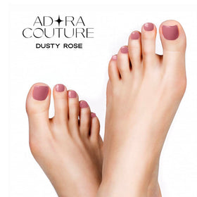 Adora Couture strips beside a ruler to show size range and fit for various toenail widths