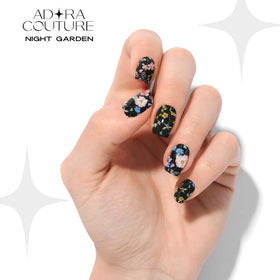 Adora Couture strips being applied to nail showing easy application benefit