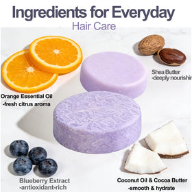 ADUTRY shampoo bar lather on hands demonstrating effective gentle cleansing