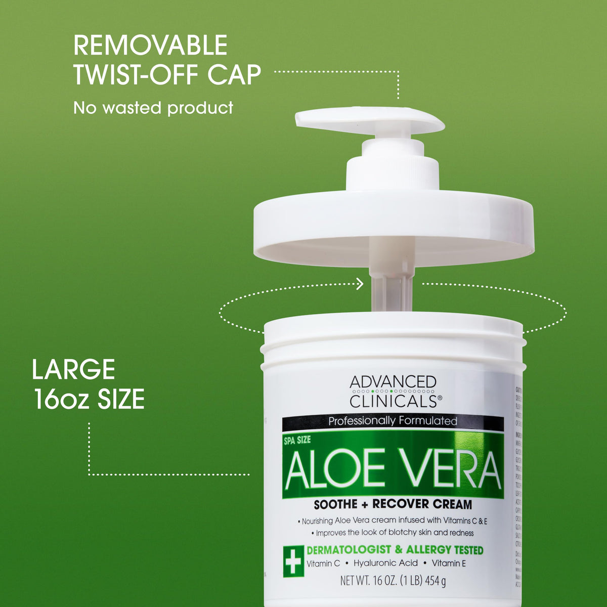 Advanced Clinicals applying lotion to elbow to soften rough skin