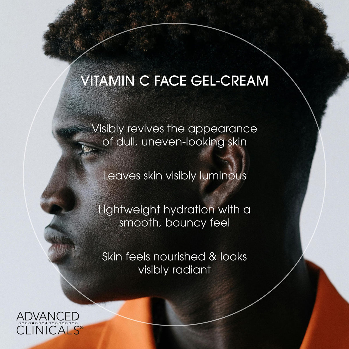 Advanced Clinicals body cream applied to elbow displaying improved smoothness and hydration of dry areas