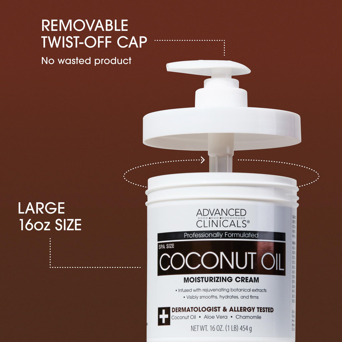 Advanced Clinicals label close-up highlighting key ingredients and scientific formulation benefit