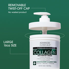 Advanced Clinicals collagen body oil drop falling, demonstrates lightweight glow and sealing benefit