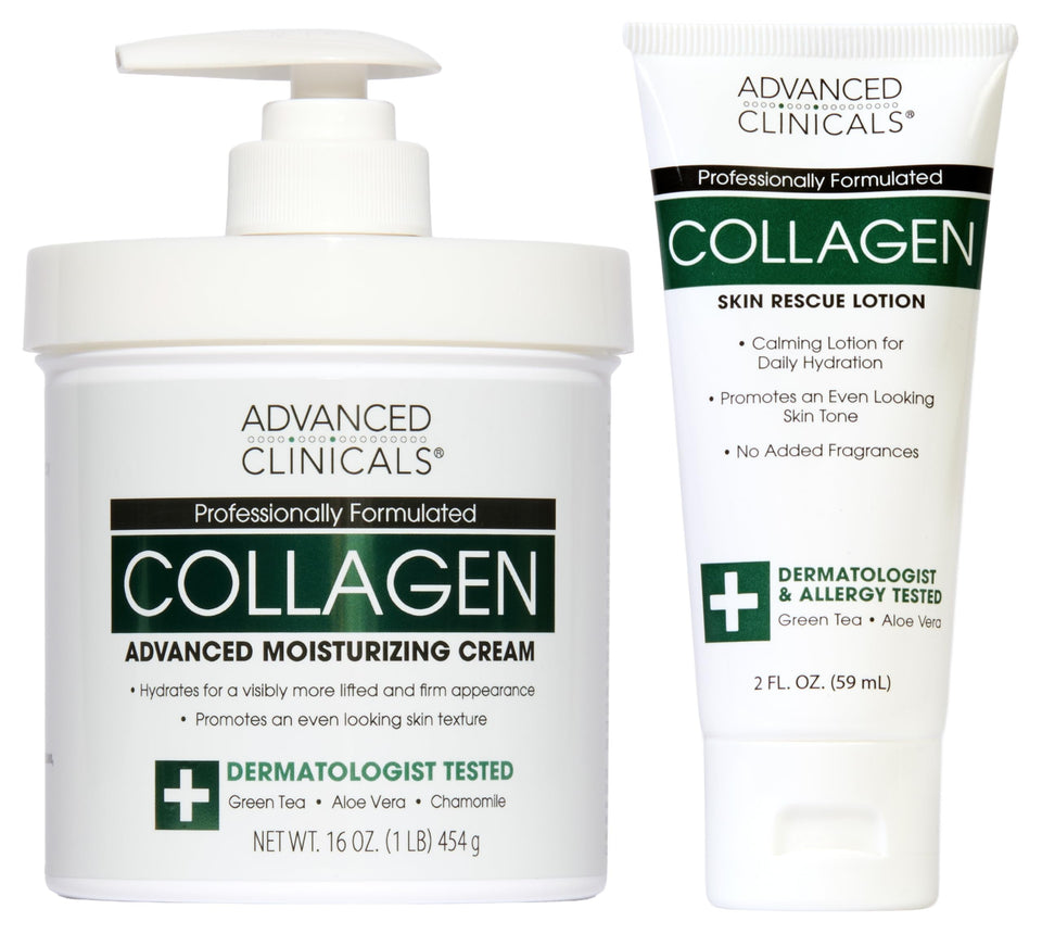 Advanced Clinicals jar front view showing product identity and size benefit