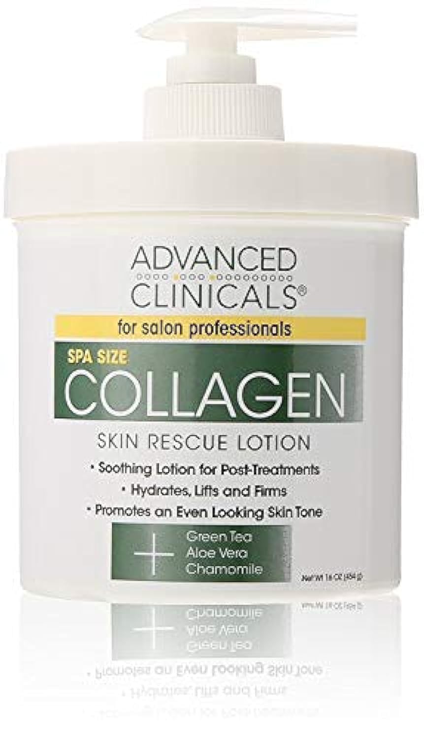 Advanced Clinicals front jar showing label and pump for long-lasting hydration