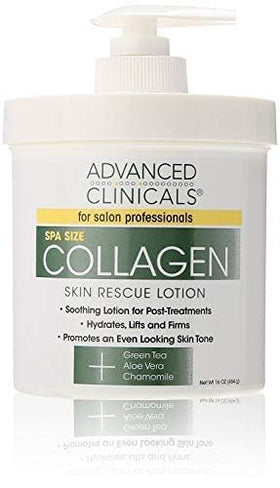 Advanced Clinicals pump dispensing lotion onto hand for easy application