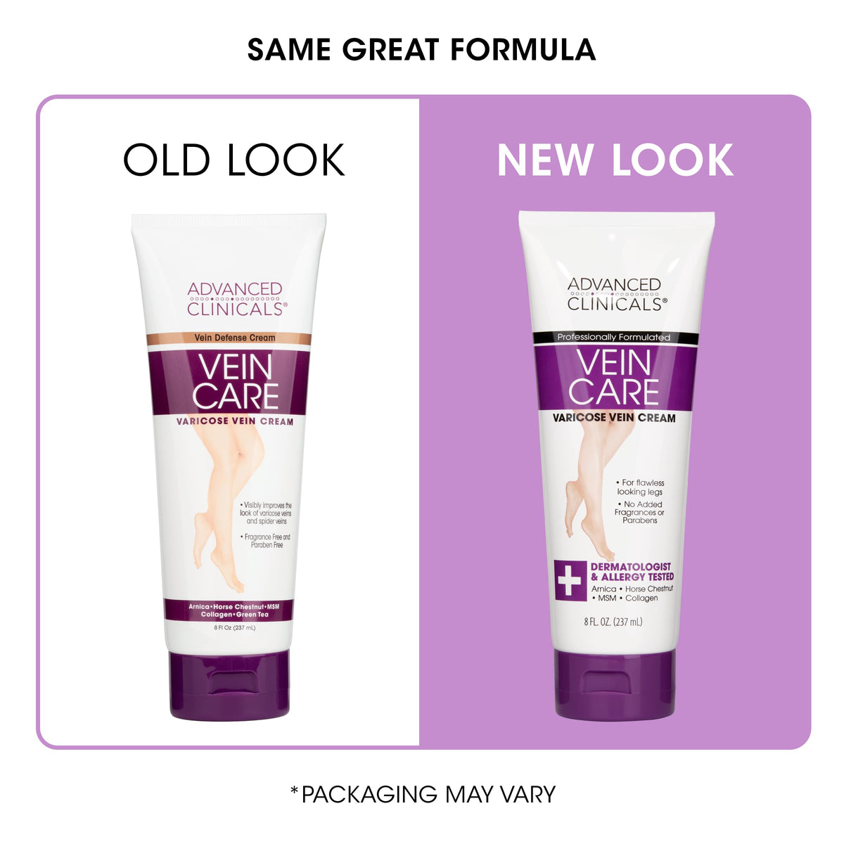 Advanced Clinicals cream texture closeup highlighting smooth, absorbent formula