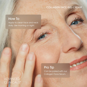 Advanced Clinicals applying product to face in morning routine for dewy skin