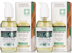 Advanced Clinicals front packaging showing collagen oil for hydrated skin