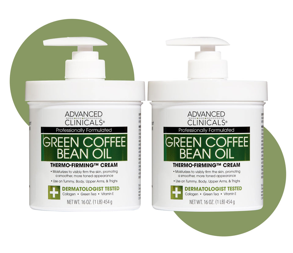 Advanced Clinicals front packaging showing green coffee bean thermo benefits