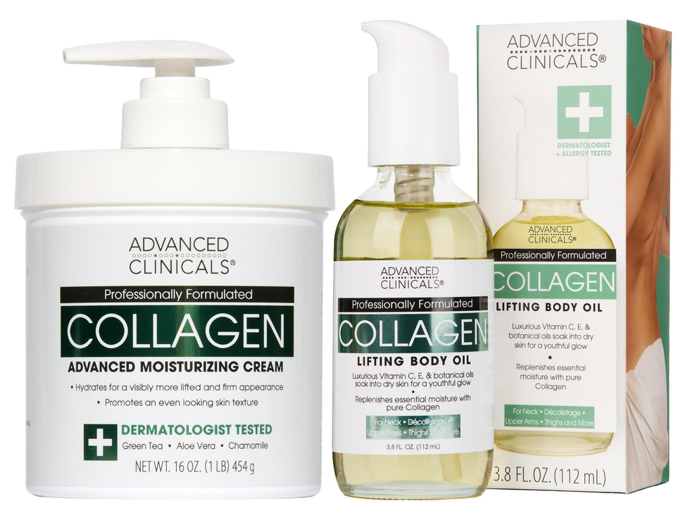Advanced Clinicals front packaging showing both products and set benefit