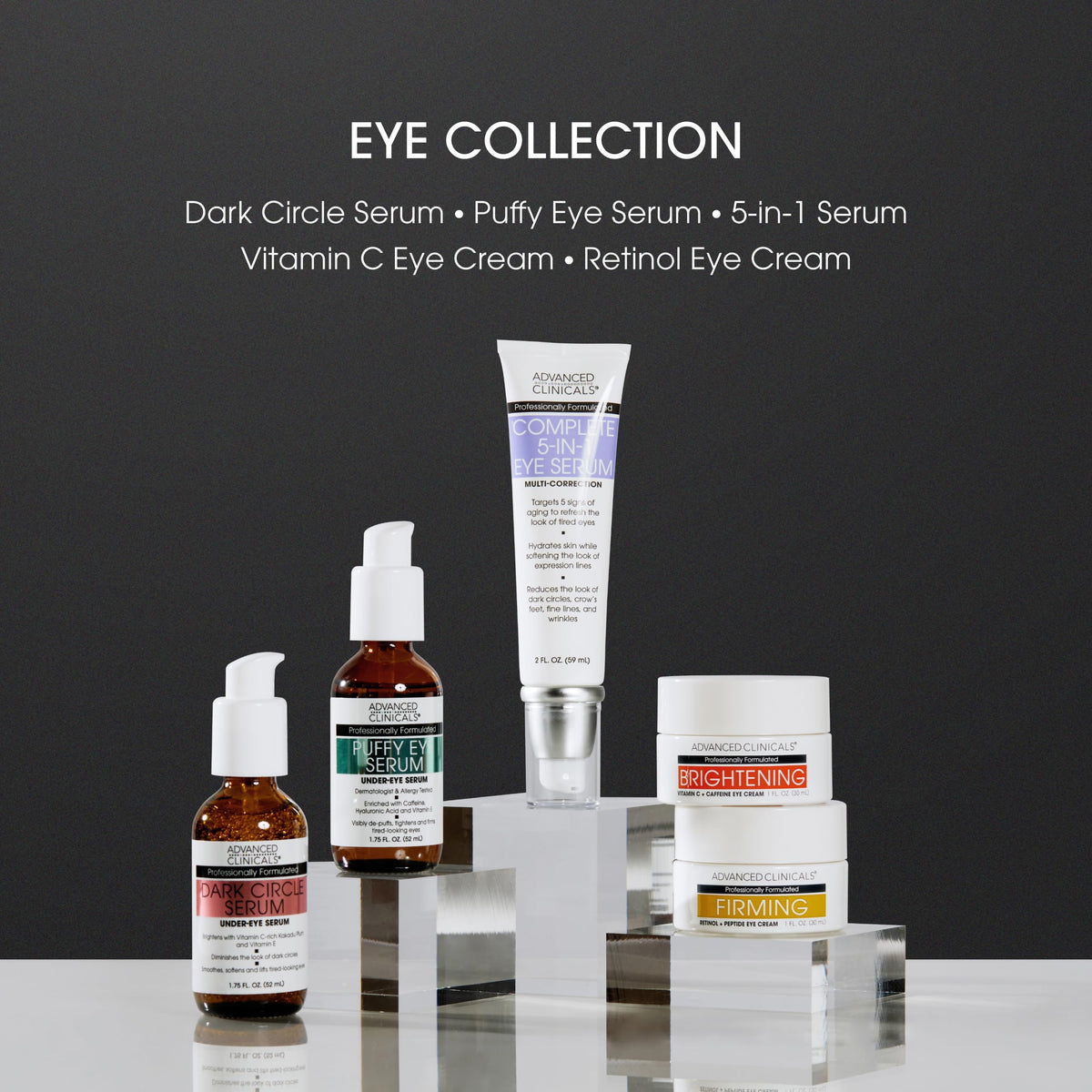 Advanced Clinicals clear product label with directions and formulation details